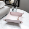 Desktop Storage Tray Leather Key Plate Home Decoration Dice