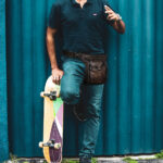 Thick Crazy Horse Leather Men Design Casual Coffee