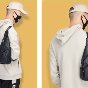 BULLCAPTAIN 2021 Genuine Leather Chest Bag Men's Fashion Style