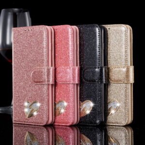 Luxury Flip Glitter Phone Case For iPhone