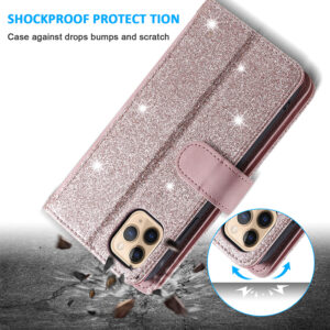 New 9 Cards Zipper Flip Leather Case For iPhone
