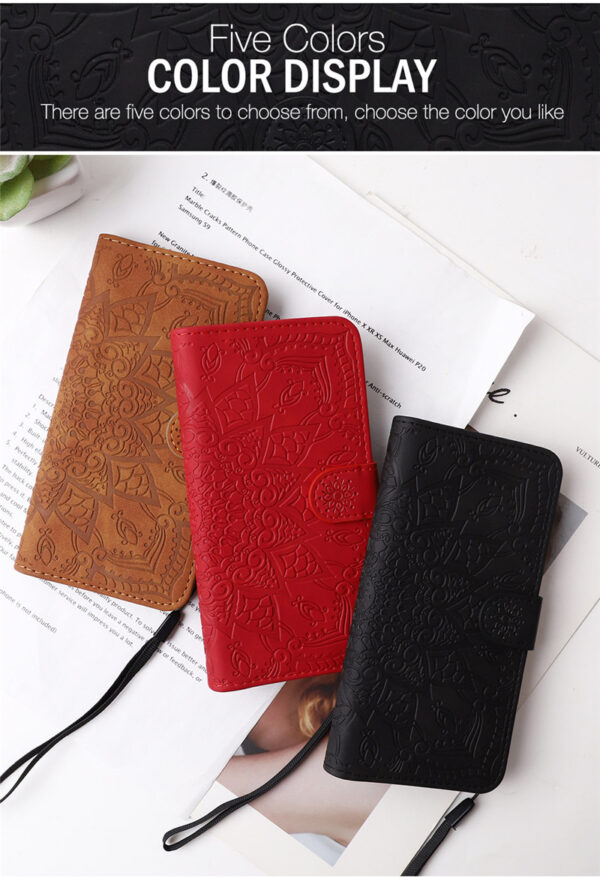 Floral Book Style Flip Leather Phone Case