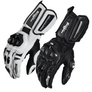 Motorcycle Leather Carbon Fiber Gloves Summer Winter