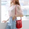 Simple Design PU Leather Crossbody Shoulder Bags for Women Spring Retro